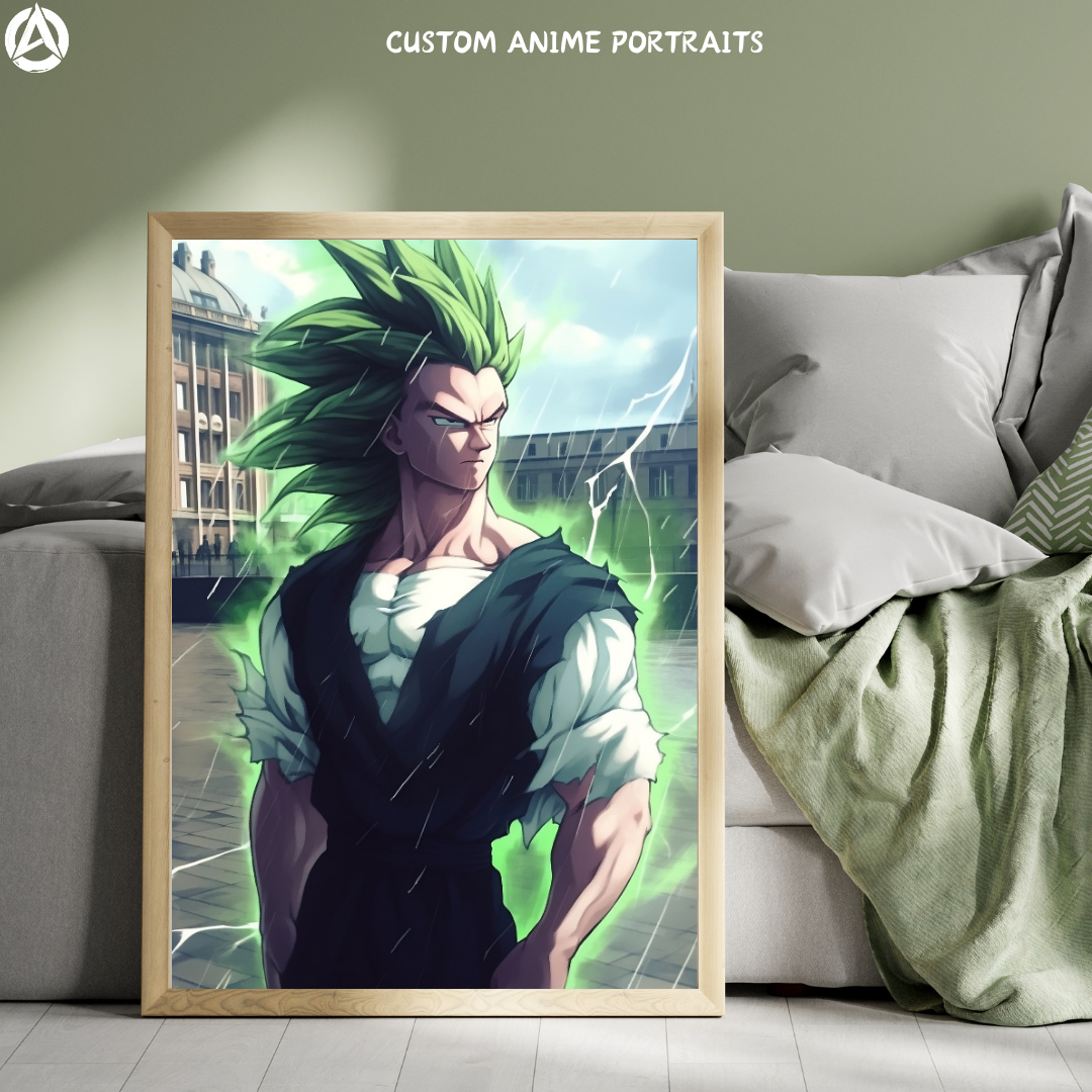 Animize || Personalized Dragon Ball Z Style Anime Posters || Custom Anime Portraits-Animize-Custom anime portraits maker, Custom anime couple portrait, Anime portrait shop, Custom anime portraits online, Custom anime portraits free, Anime portraits generator, Anime portrait drawing