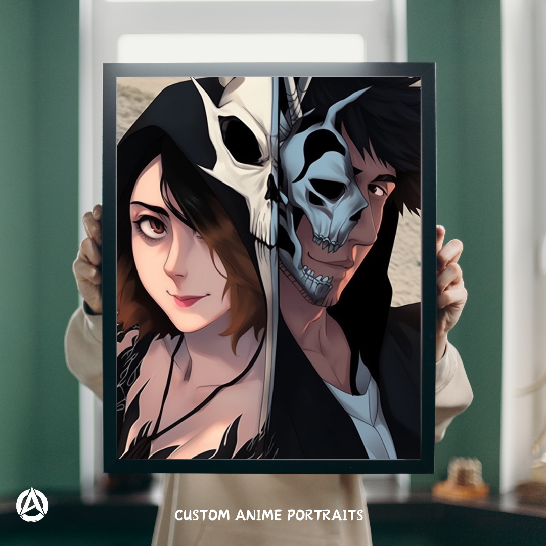 Animize || Personalized Bleach Style Anime Posters || Custom Anime Portraits-Animize-Custom anime portraits maker, Custom anime couple portrait, Anime portrait shop, Custom anime portraits online, Custom anime portraits free, Anime portraits generator, Anime portrait drawing