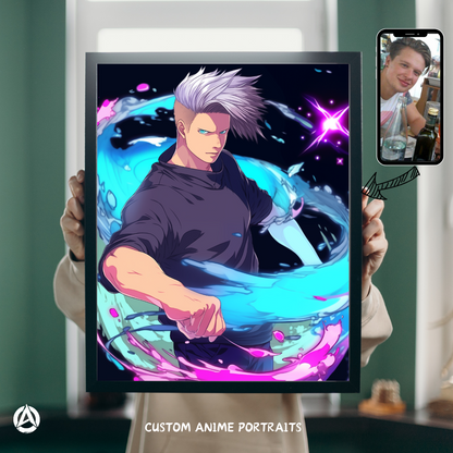 Animize || Personalized Jujutsu Kaisen Style Anime Poster || Custom Anime Portraits