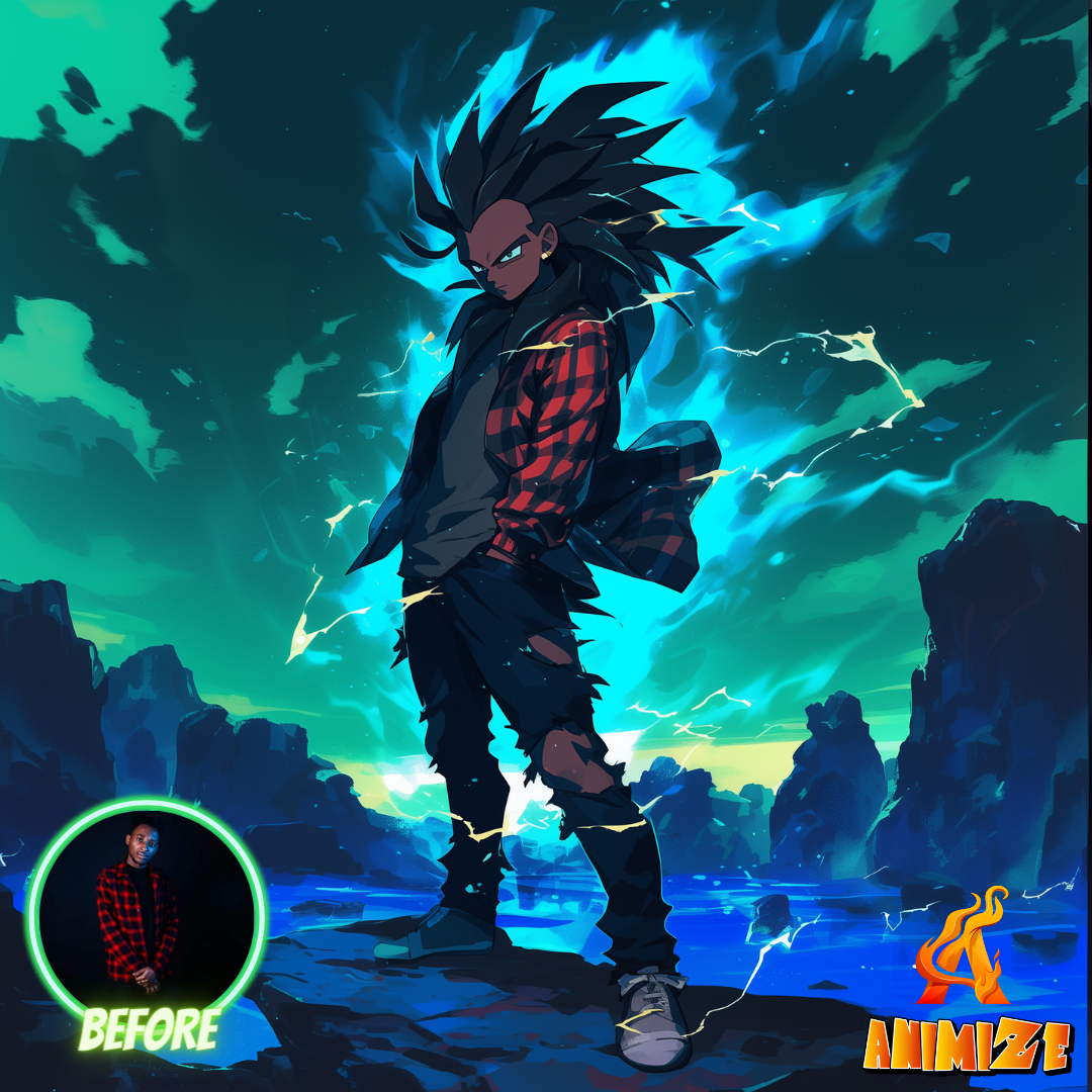 Animize || Personalized Dragon Ball Z Style Anime Posters || Custom Anime Portraits