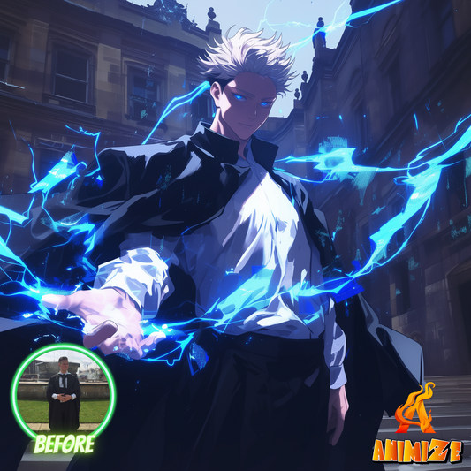 Animize || Personalized Jujutsu Kaisen Style Anime Poster || Custom Anime Portraits