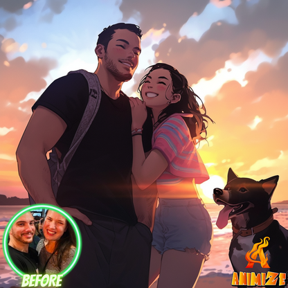 Animize || Personalized Pokemon Style Anime Poster || Custom Anime Portraits