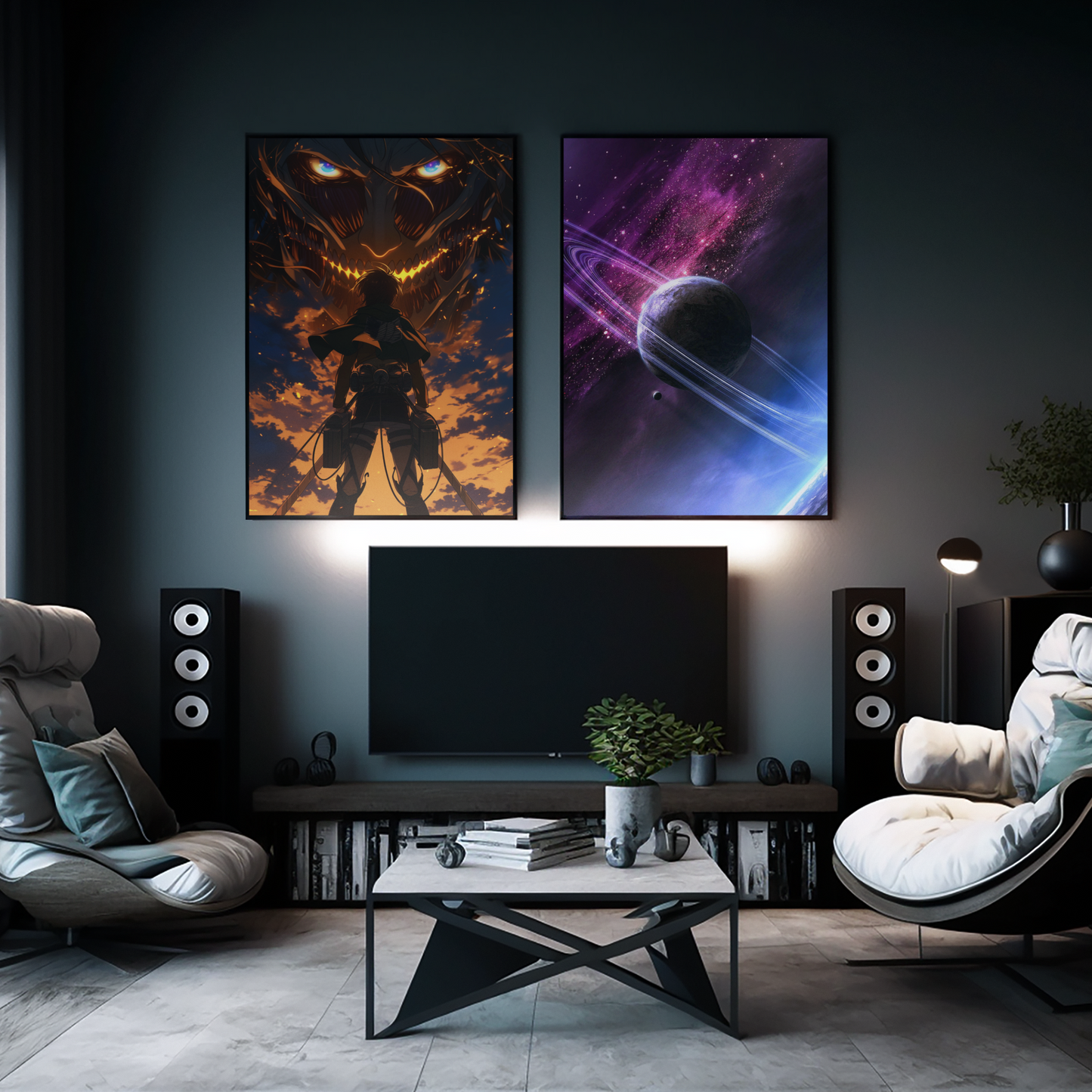 Anime Posters, Anime Metal Posters, Attack on Titan Poster, AOT Metal Poster, AOT Posters, Eren Poster, Levi Poster, Mikasa Poster, Custom Anime Posters