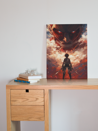 Anime Posters, Anime Metal Posters, Attack on Titan Poster, AOT Metal Poster, AOT Posters, Eren Poster, Levi Poster, Mikasa Poster, Custom Anime Posters