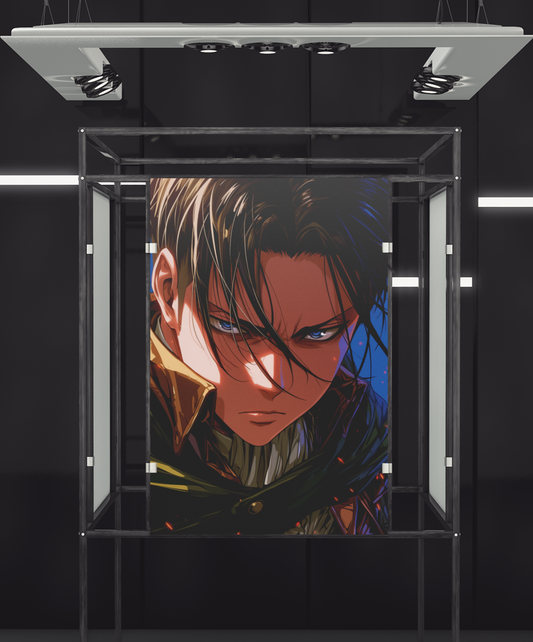 Anime Posters, Anime Metal Posters, Attack on Titan Poster, AOT Metal Poster, AOT Posters, Eren Poster, Levi Poster, Mikasa Poster, Custom Anime Posters