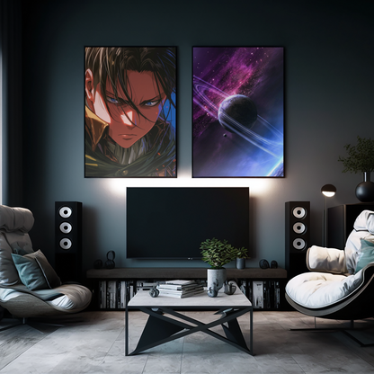 Anime Posters, Anime Metal Posters, Attack on Titan Poster, AOT Metal Poster, AOT Posters, Eren Poster, Levi Poster, Mikasa Poster, Custom Anime Posters