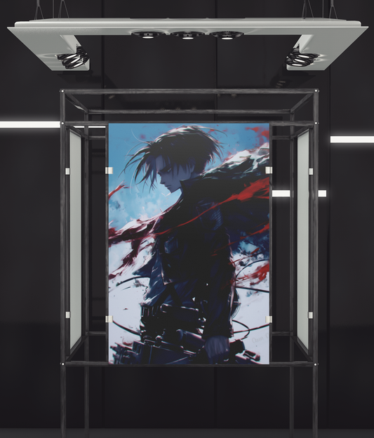 Anime Posters, Anime Metal Posters, Attack on Titan Poster, AOT Metal Poster, AOT Posters, Eren Poster, Levi Poster, Mikasa Poster, Custom Anime Posters