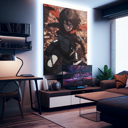 Anime Posters, Anime Metal Posters, Attack on Titan Poster, AOT Metal Poster, AOT Posters, Eren Poster, Levi Poster, Mikasa Poster, Custom Anime Posters