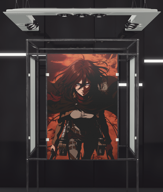 Anime Posters, Anime Metal Posters, Attack on Titan Poster, AOT Metal Poster, AOT Posters, Eren Poster, Levi Poster, Mikasa Poster, Custom Anime Posters