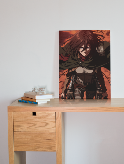 Anime Posters, Anime Metal Posters, Attack on Titan Poster, AOT Metal Poster, AOT Posters, Eren Poster, Levi Poster, Mikasa Poster, Custom Anime Posters