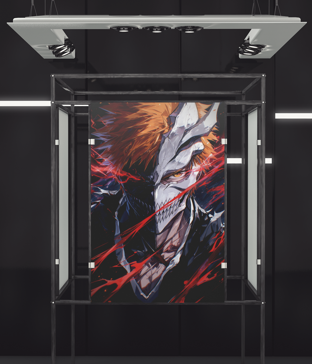 Anime Posters, Anime Metal Posters, Bleach Posters, Ichigo Posters, Rukia Posters, Bleach TYBW poster, Kenpachi Poster, Ichigo Smiling,Custom Anime Posters, bleach TYBW Metal Poster