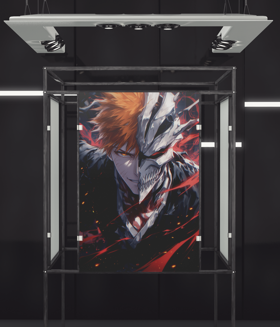 Anime Posters, Anime Metal Posters, Bleach Posters, Ichigo Posters, Rukia Posters, Bleach TYBW poster, Kenpachi Poster, Ichigo Smiling,Custom Anime Posters, bleach TYBW Metal Poster