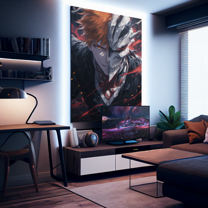 Anime Posters, Anime Metal Posters, Bleach Posters, Ichigo Posters, Rukia Posters, Bleach TYBW poster, Kenpachi Poster, Ichigo Smiling,Custom Anime Posters, bleach TYBW Metal Poster