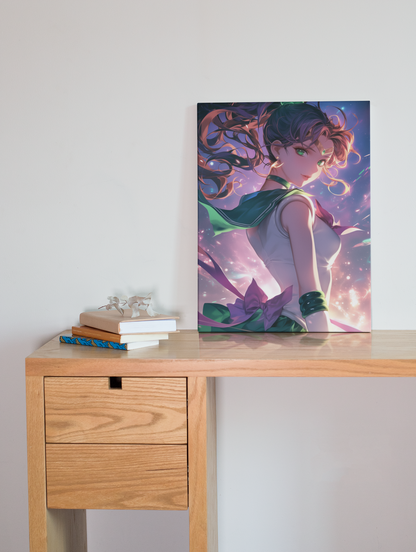 Sailor Moon - Makoto Kino - Sparkling Green - Metal Anime Poster