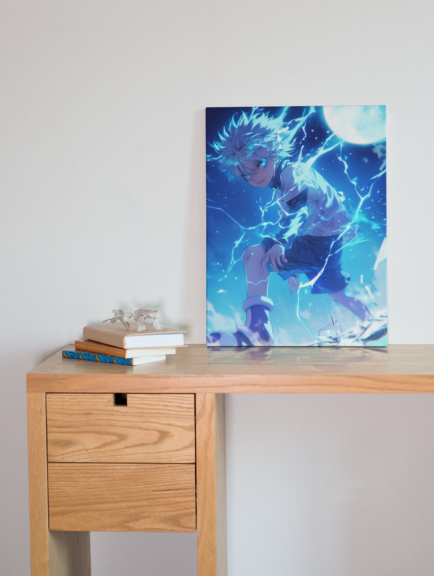 Hunter X Hunter - Killua Zoldyck - Born To Be A Killer - Metal Anime Poster