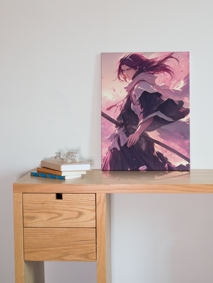 Bleach - Byakuya Kuchiki - Sakura - Metal Anime Poster