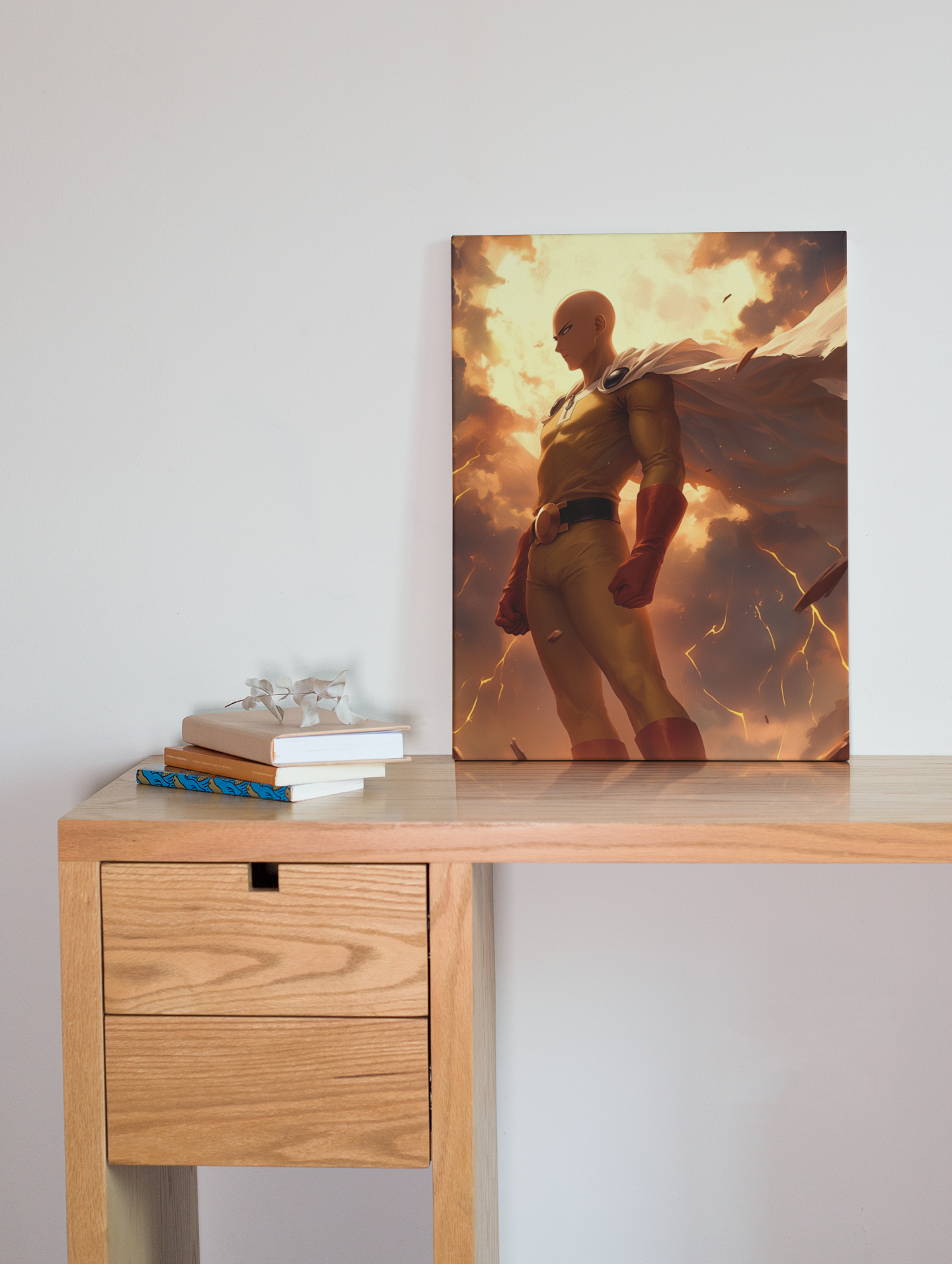 One Punch Man - Saitama  - Enter The Heavens - Metal Anime Poster