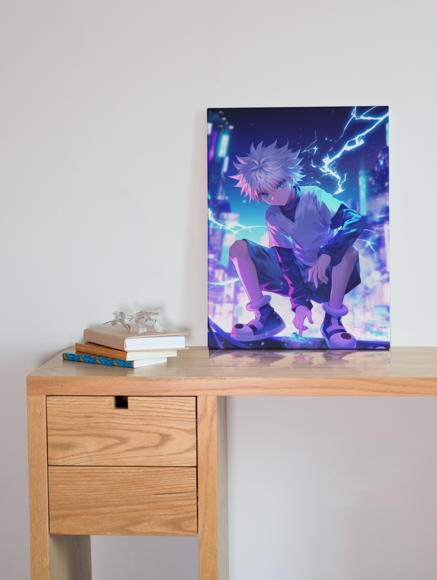 Hunter X Hunter - Killua Zoldyck - Catch Me If You Can - Metal Anime Poster