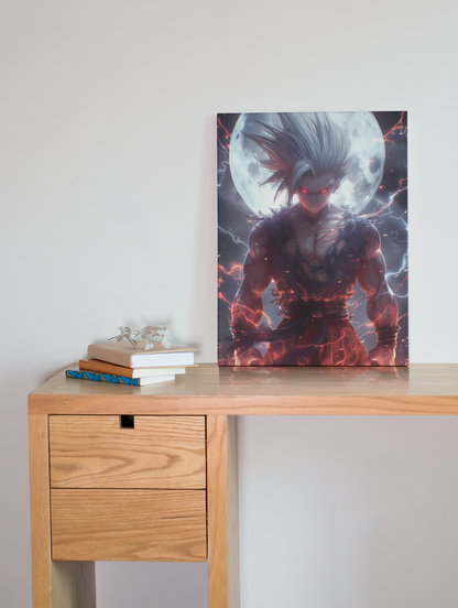 Dragon Ball - Gohan - Beast on a Full Moon - Metal Anime Poster