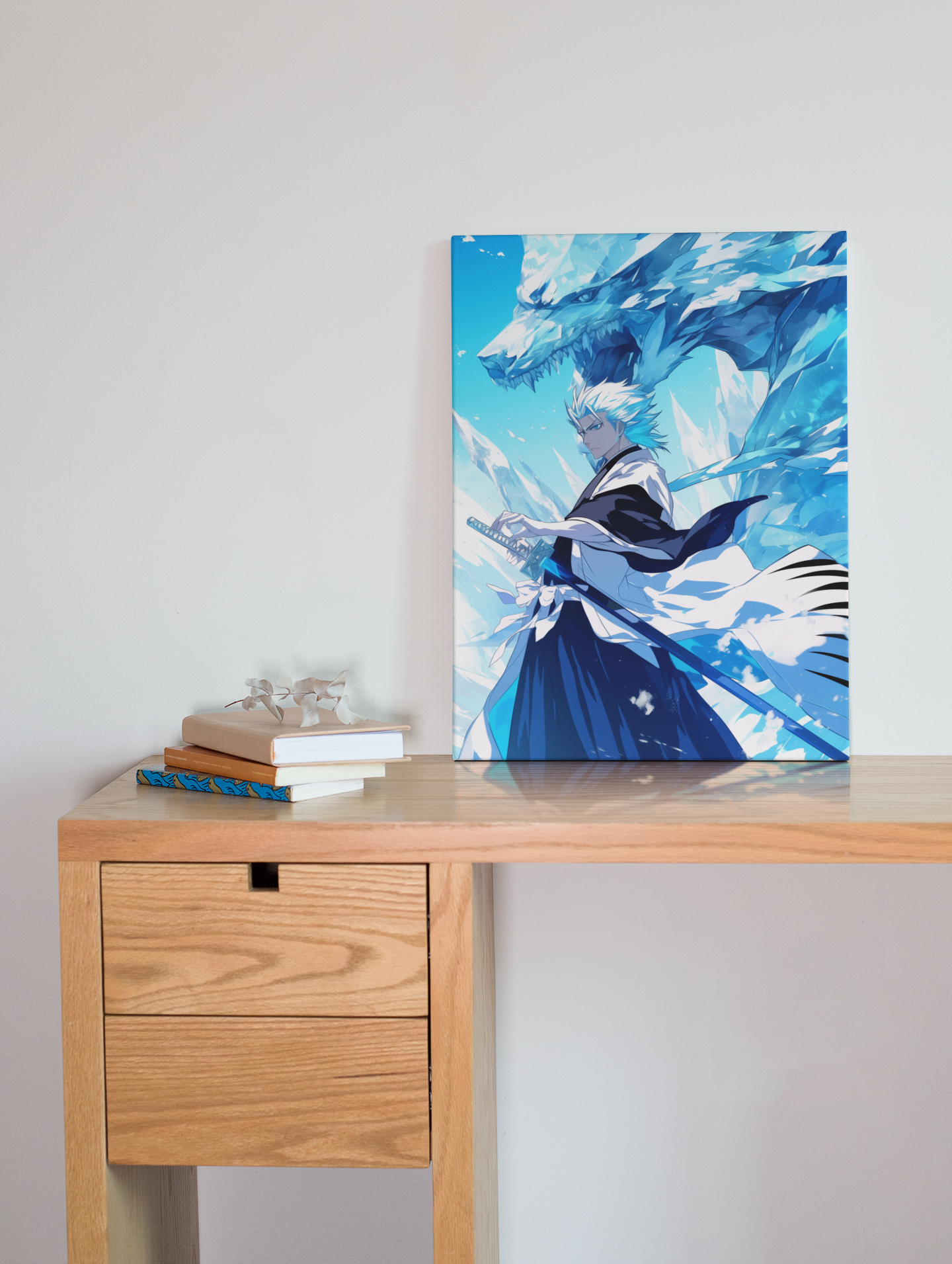 Bleach - Toshiro Hitsugaya - Ice Warrior - Metal Anime Poster