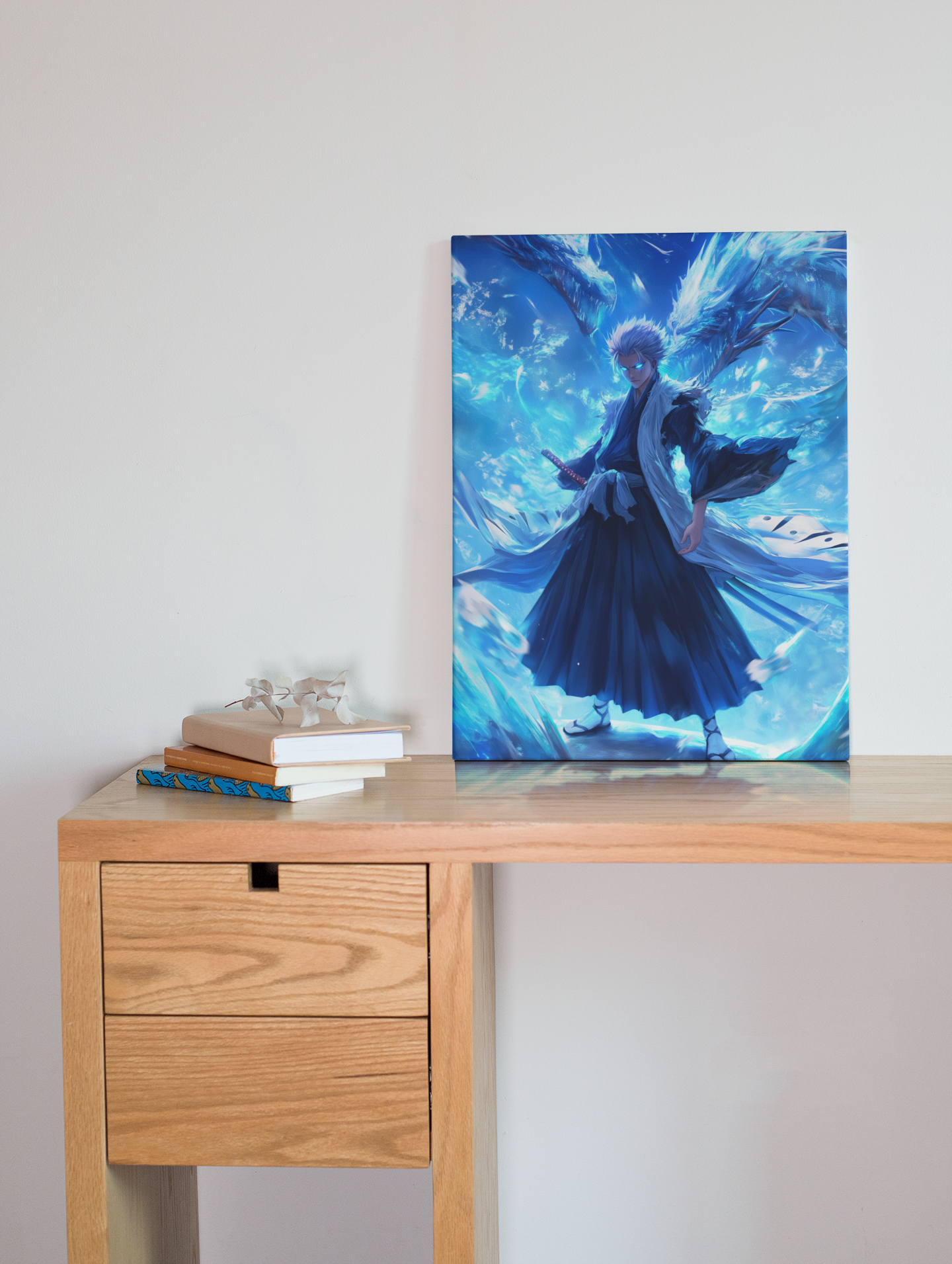 Bleach - Toshiro Hitsugaya - Hyorinmaru - Metal Anime Poster