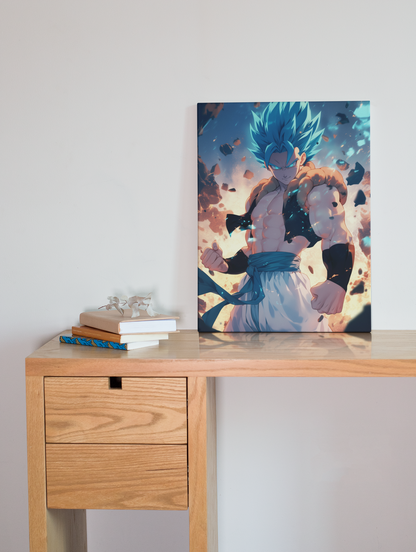 Dragon Ball - Gogeta Blue - Power - Metal Anime Poster