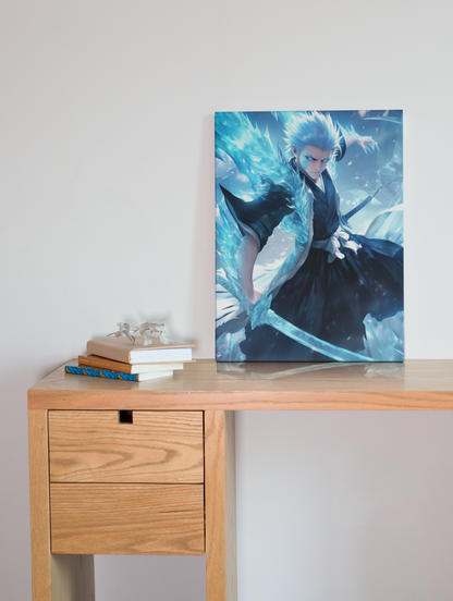 Bleach - Toshiro Hitsugaya - Bankai - Metal Anime Poster