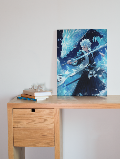 Bleach - Toshiro Hitsugaya - Tenso Jurin - Metal Anime Poster