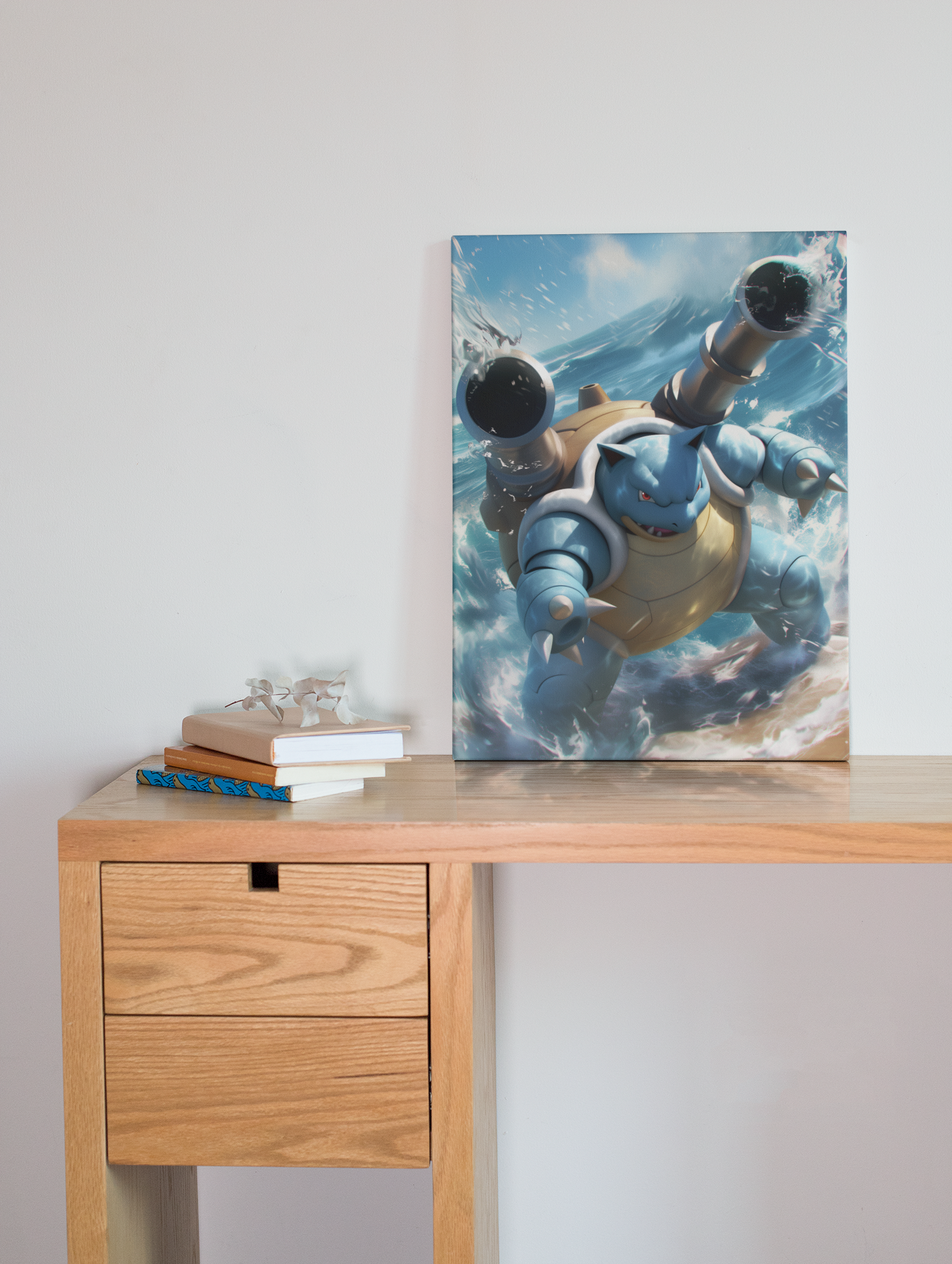 Pokemon - Blastoise - Hydro Cannon - Metal Anime Poster