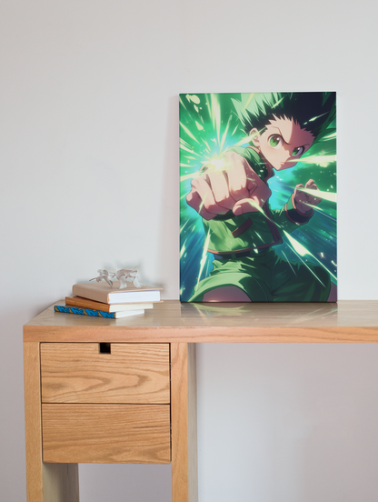 Hunter X Hunter - Gon Freecss - Nen - Metal Anime Poster