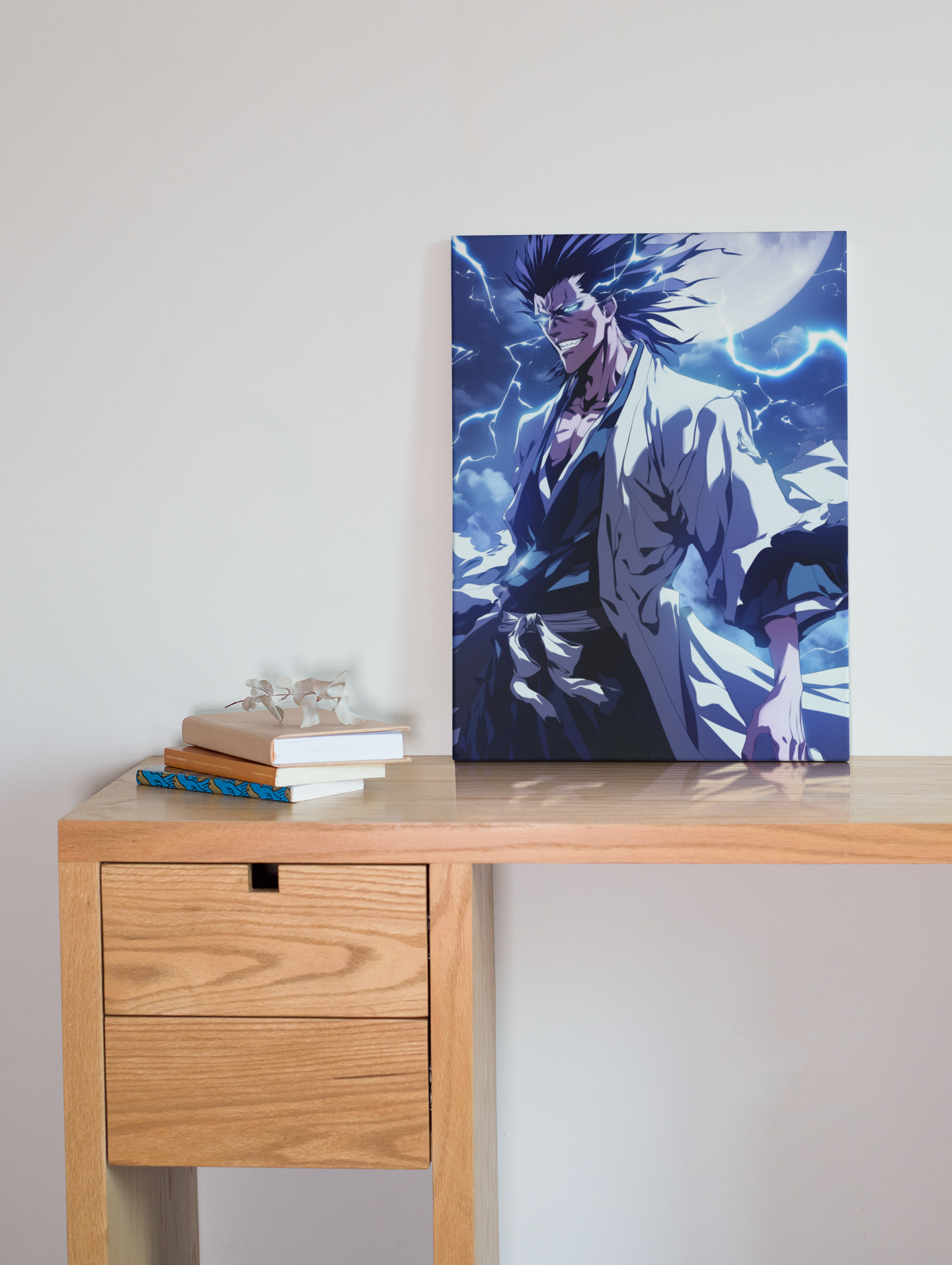 Bleach - Kenpachi Zaraki - Kenpachi on A Full Moon - Metal Anime Poster