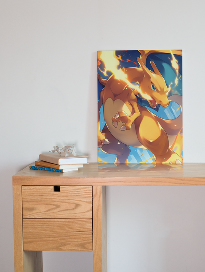 Pokemon - Charizard - Fire Fang - Metal Anime Poster