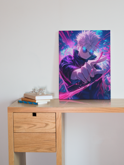 Jujutsu Kaisen - Gojo Satoru - Red - Metal Anime Poster