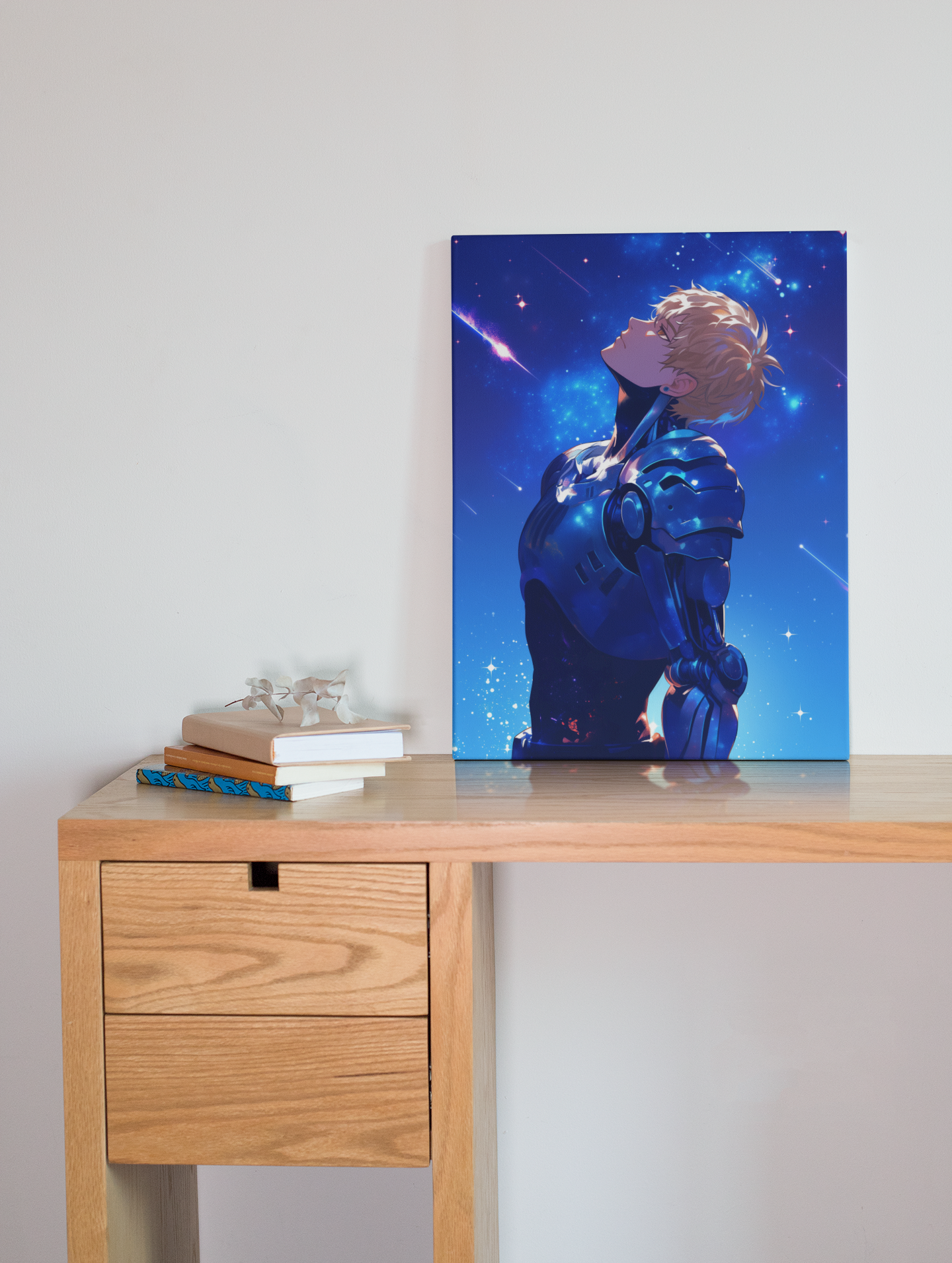 One Punch Man - Genos - Thoughtful - Metal Anime Poster