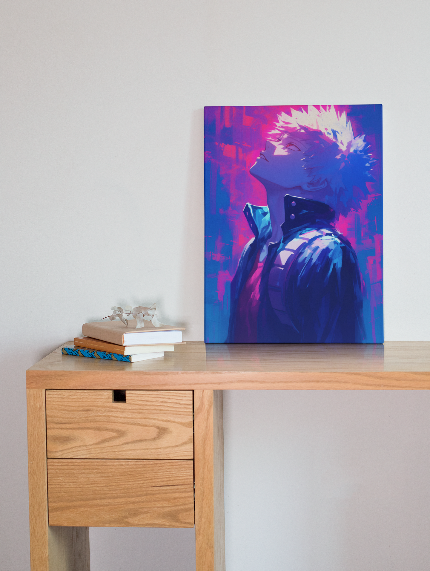 My Hero Academia - Katsuki Bakugo - Neon Painting - Metal Anime Poster