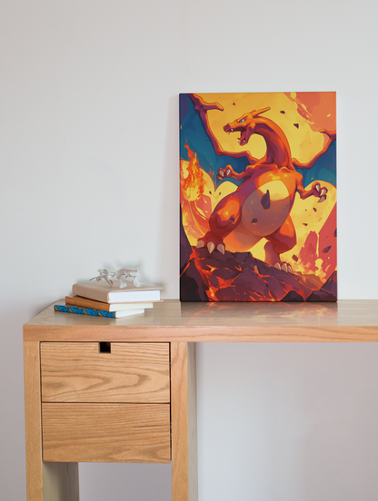 Pokemon - Charizard - King - Metal Anime Poster