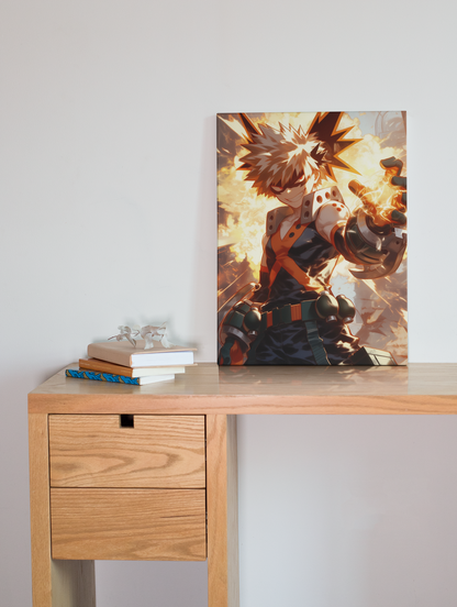 My Hero Academia - Katsuki Bakugo -  Great Explosion Murder God Dynamight - Metal Anime Poster