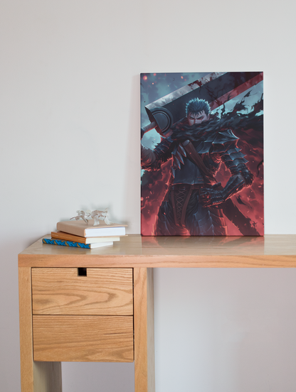 Berserk - Guts - Origins - Metal Anime Poster