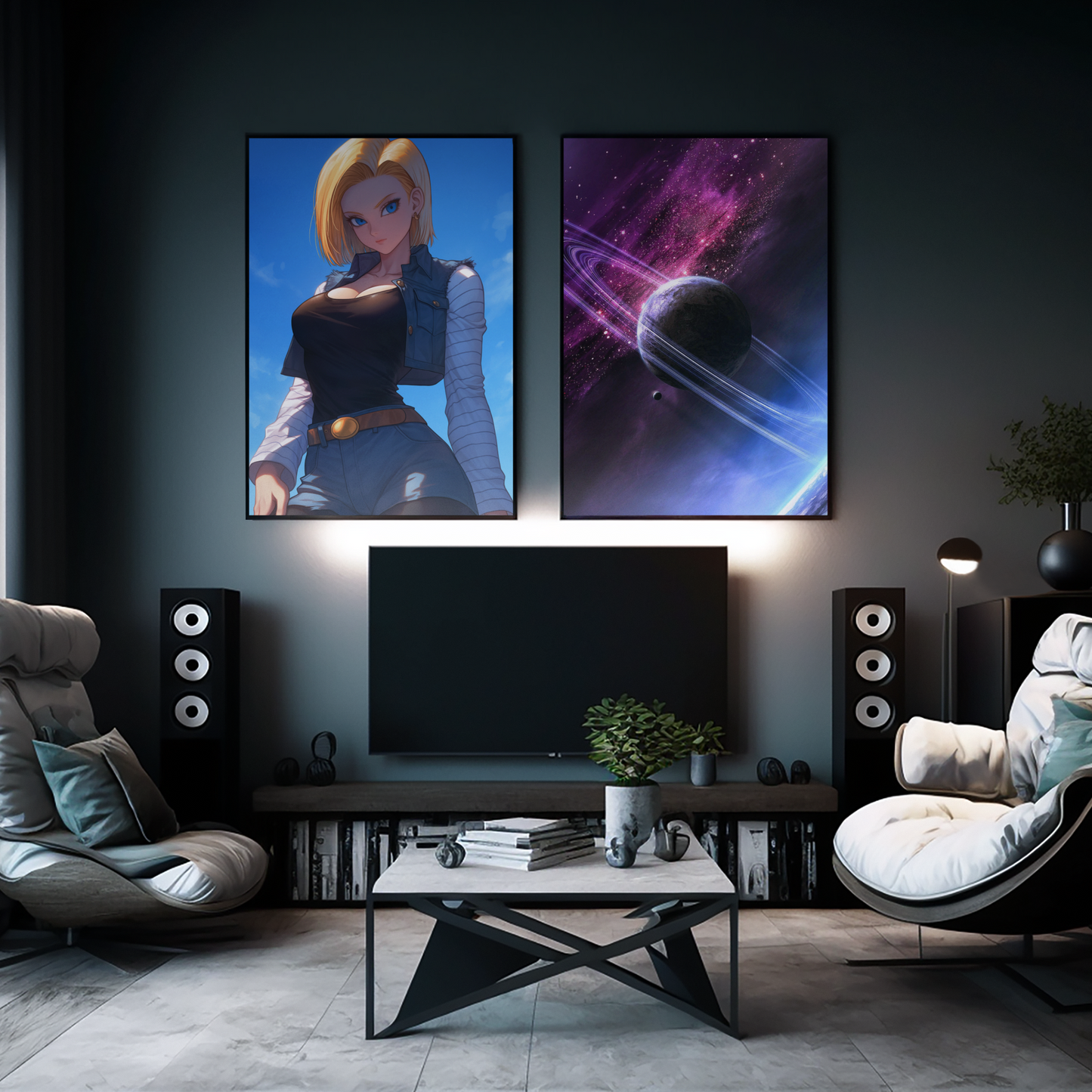 Dragon Ball - Android 18 - Humanoid - Metal Anime Poster