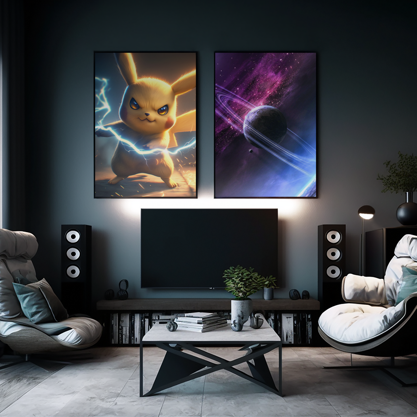 Pokemon - Pikachu - Angry Chu - Metal Anime Poster