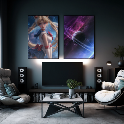 Sailor Moon - Usagi Tsukino  - Moon To Life - Metal Anime Poster