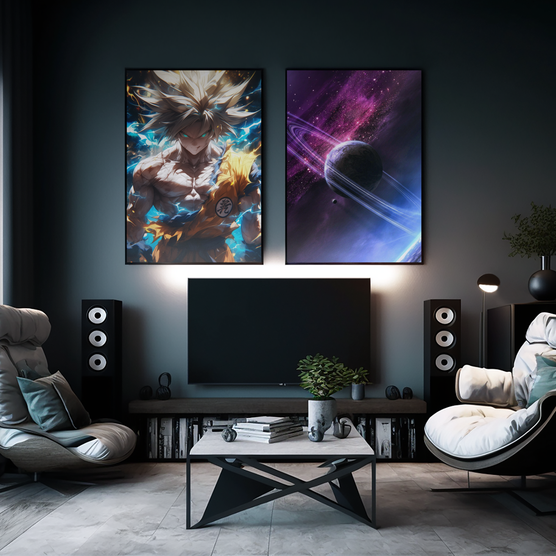 Anime Posters, Anime Metal Posters, custom anime posters, Dragon Ball Z Anime Poster, DBZ Metal posters, Goku Ultra Instinct, Goku Super saiyan posters, Vegeta, Vegito and Gohan Anime posters, Dragon Ball super posters