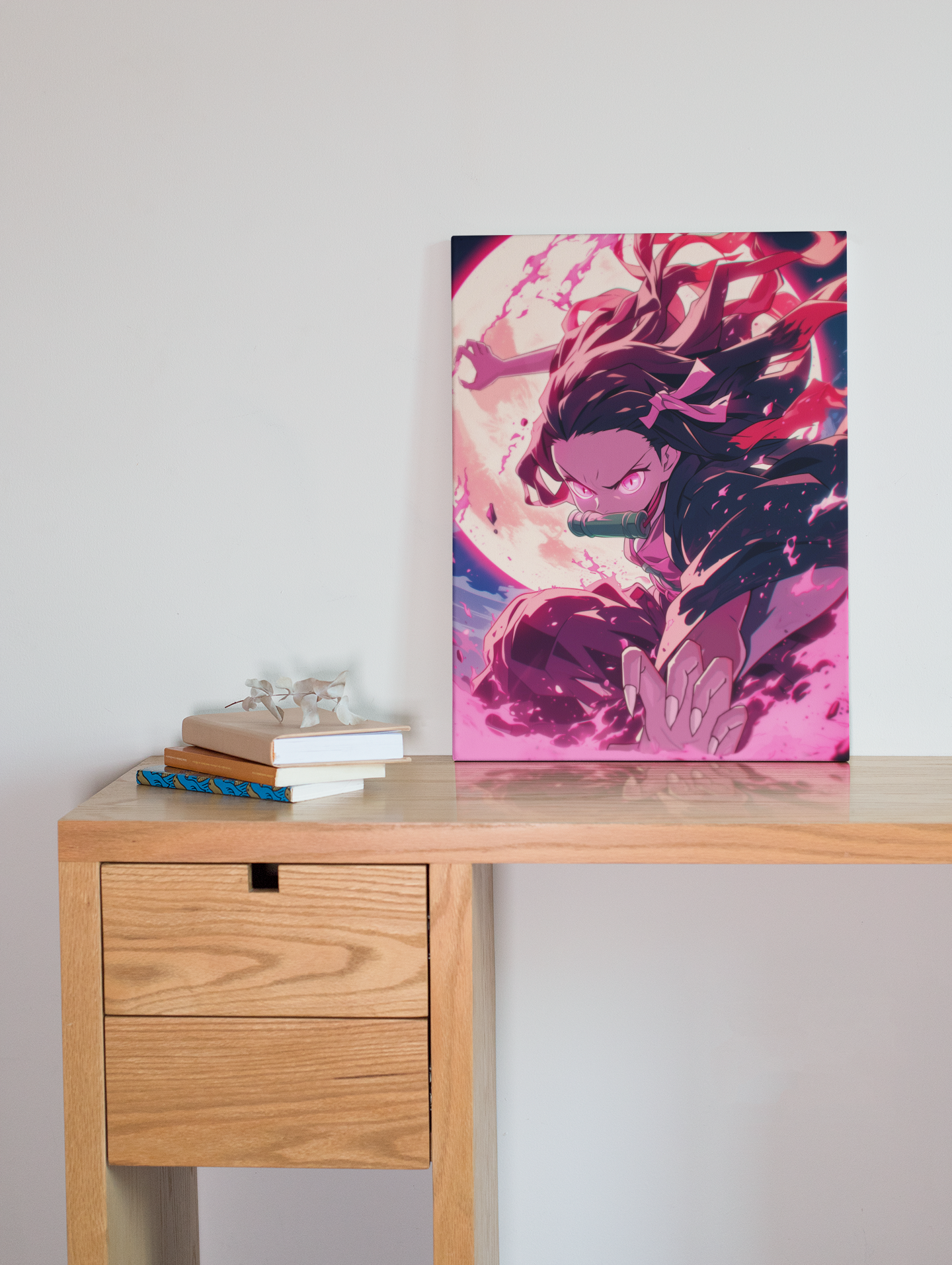 Anime Posters, Anime Metal Posters, Demon Slayer Poster, Nezuko Demon Blood art poster, Tanjiro Poster, Zenitsu Poster, Demon Slayer Metal Poster, custom demon slayer poster