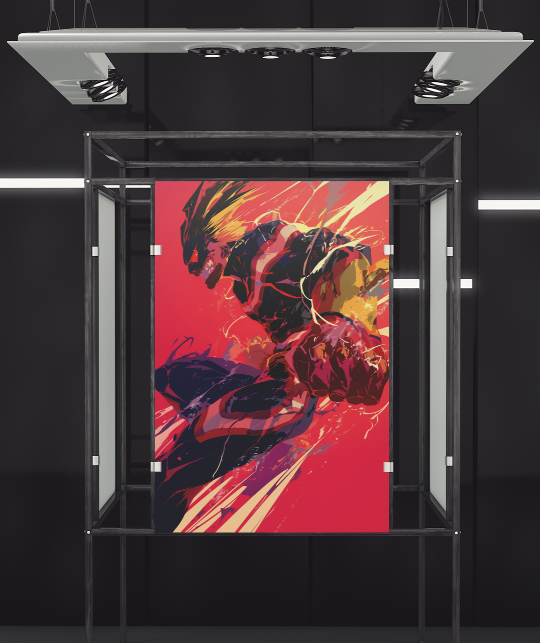 My Hero Academia - All Might - Impact Frame - Metal Anime Poster