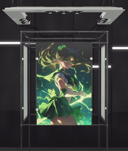 Sailor Moon - Makoto Kino - Green Queen - Metal Anime Poster