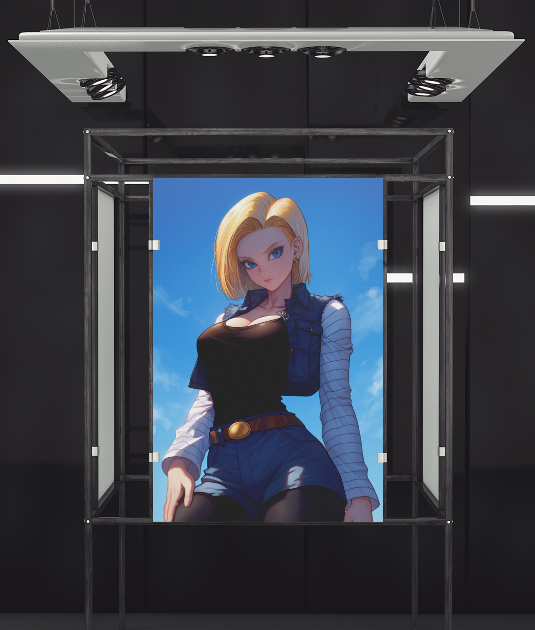 Dragon Ball - Android 18 - Humanoid - Metal Anime Poster