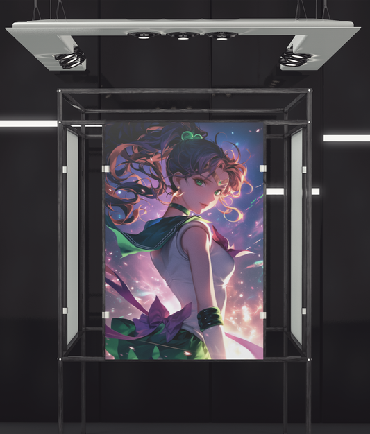 Sailor Moon - Makoto Kino - Sparkling Green - Metal Anime Poster