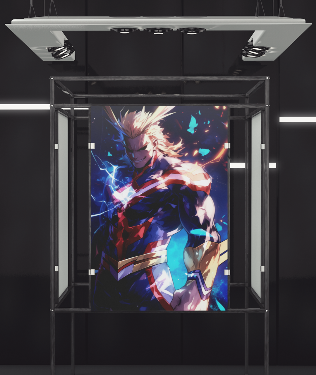 My Hero Academia - All Might - One For All - Metal Anime Poster