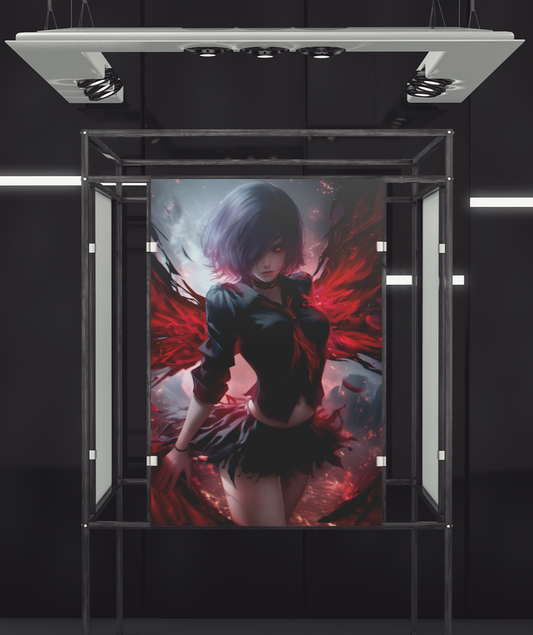 Tokyo Ghoul - Touka Kirishima - Evolution - Metal Anime Poster