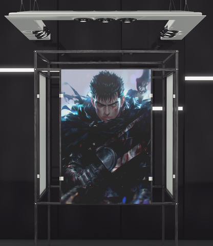 Berserk - Guts - Battle Scars - Metal Anime Poster